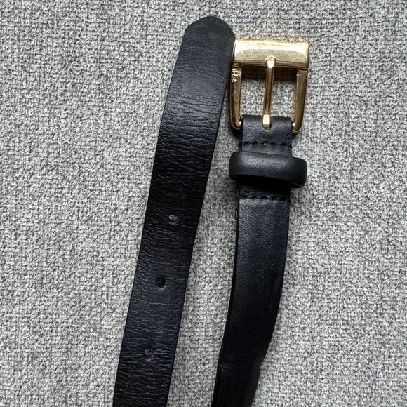 Lauren Ralph Lauren Women’s Black Leather Gold Buckle XL main image 9